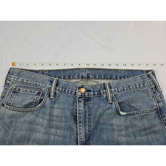 Levi's Jeans Mens 38x32 Blue Denim 569 Loose‎ Relaxed Baggy - Picture 3 of 6